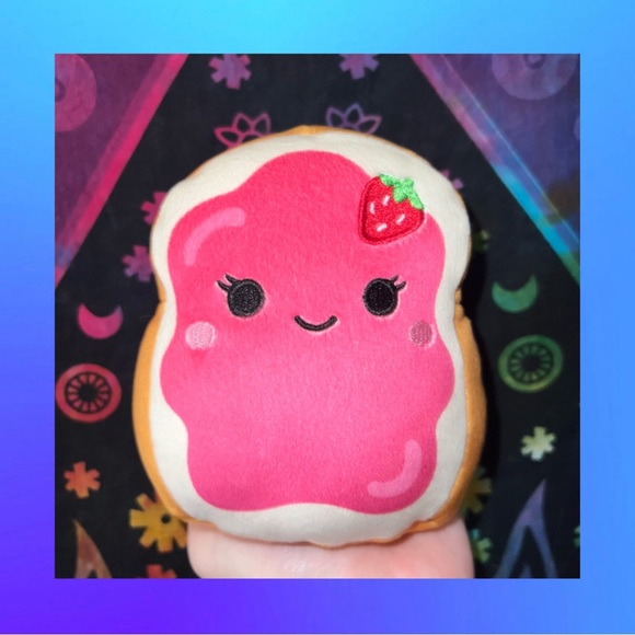Squishmallows Toys Nwt Iman Strawberry Toast Squishmallow Poshmark